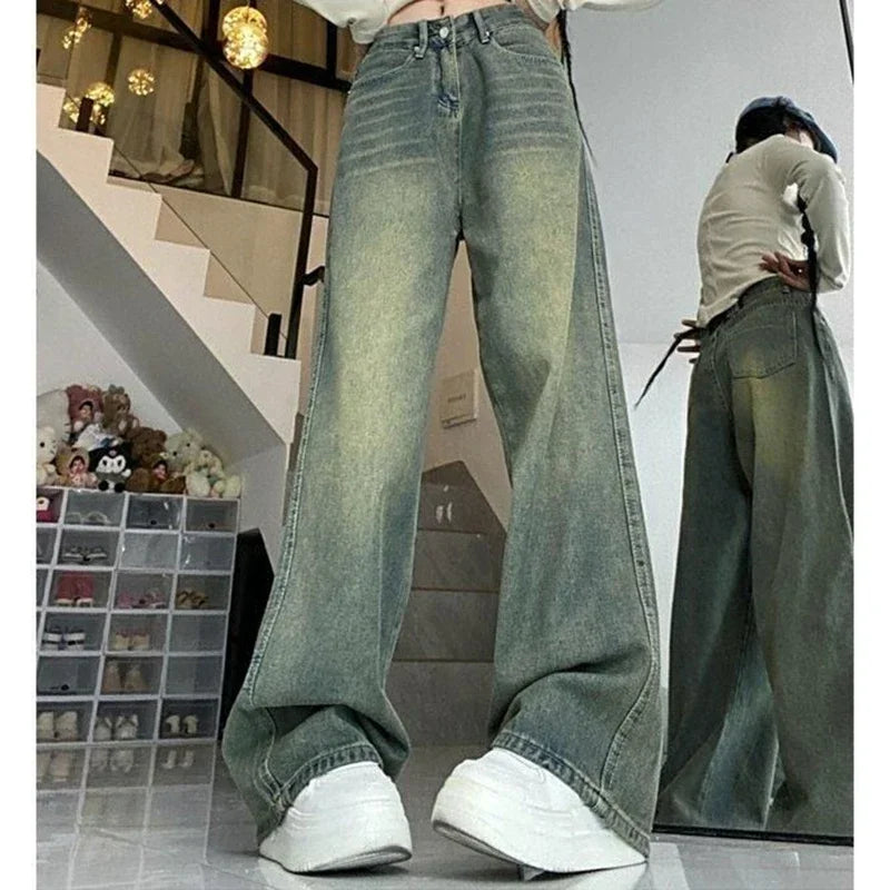 Y2k  High Waist Elegant Baggy Aesthetic Jeans