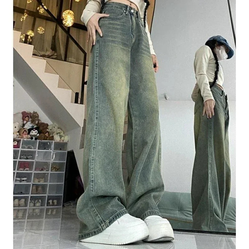 Y2k  High Waist Elegant Baggy Aesthetic Jeans