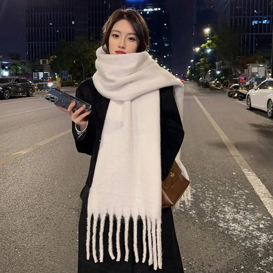 Women Winter Solid Color Scarf