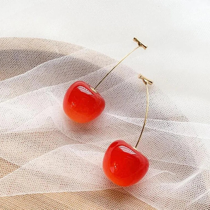 Small Fresh Sweet Lovely Cherry  Earrings