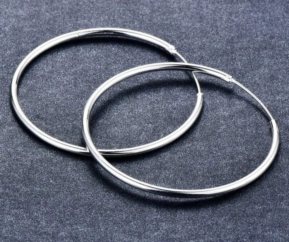 sterling silver Hoop Earring