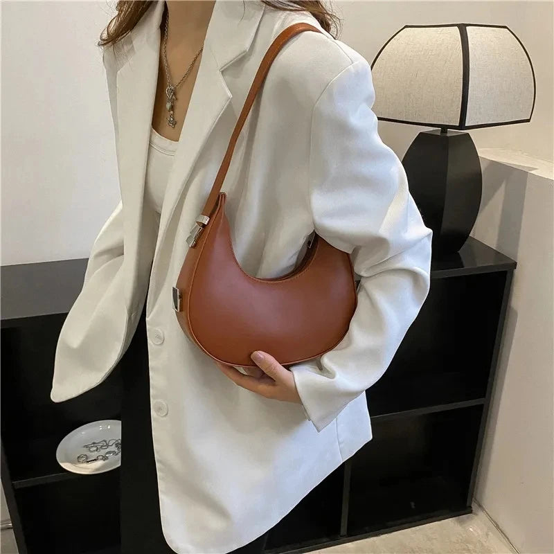 Luxury Half Moon Hobo Bag