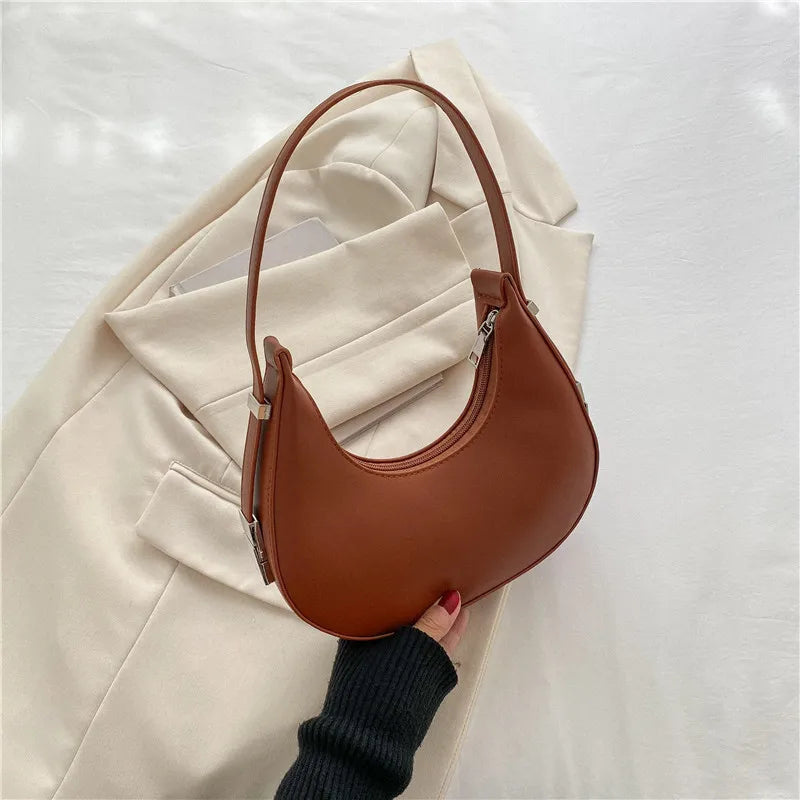 Luxury Half Moon Hobo Bag