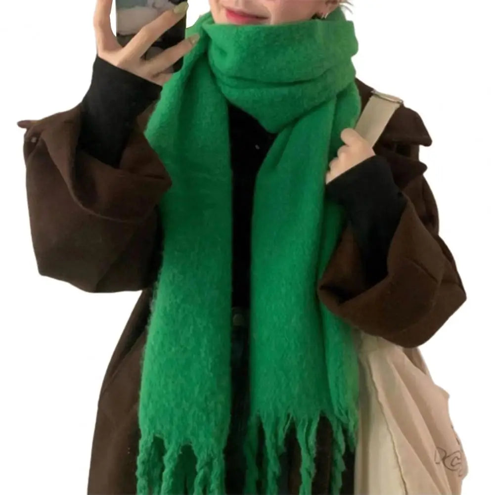 Women Winter Solid Color Scarf