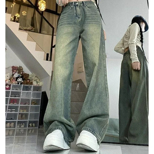 Y2k  High Waist Elegant Baggy Aesthetic Jeans