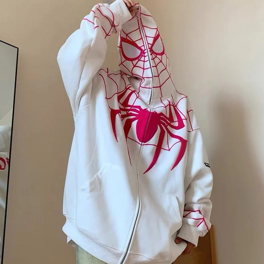 Spider Print Hooded