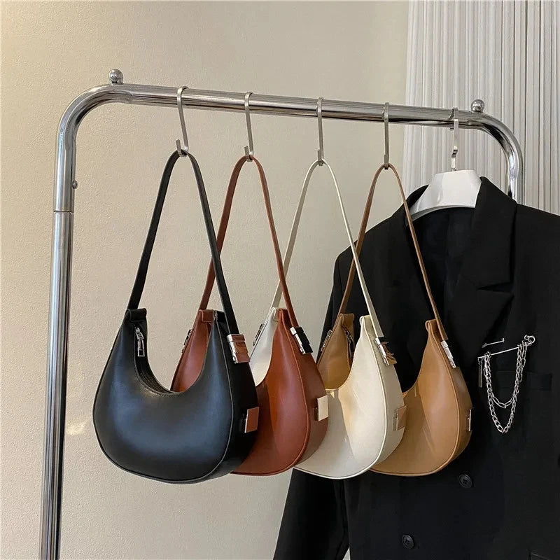 Luxury Half Moon Hobo Bag