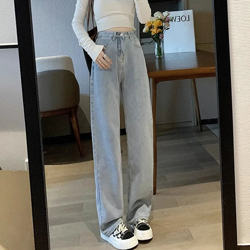 Woman Vintage Wide Leg Jeans