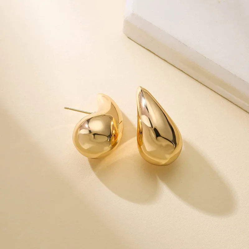 Vintage Chunky Dome Drop Earrings