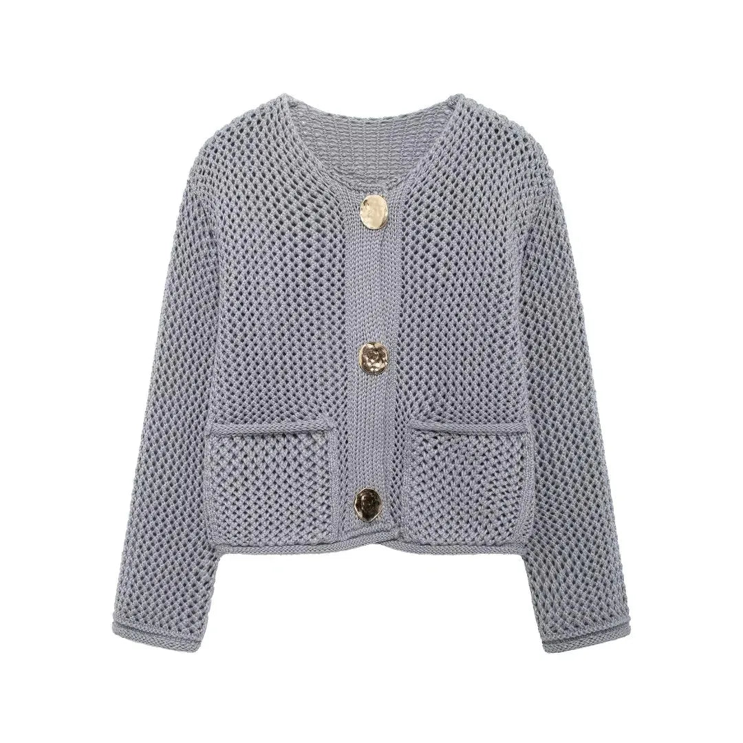 TRAF Autumn Winter Knitted Cardigans