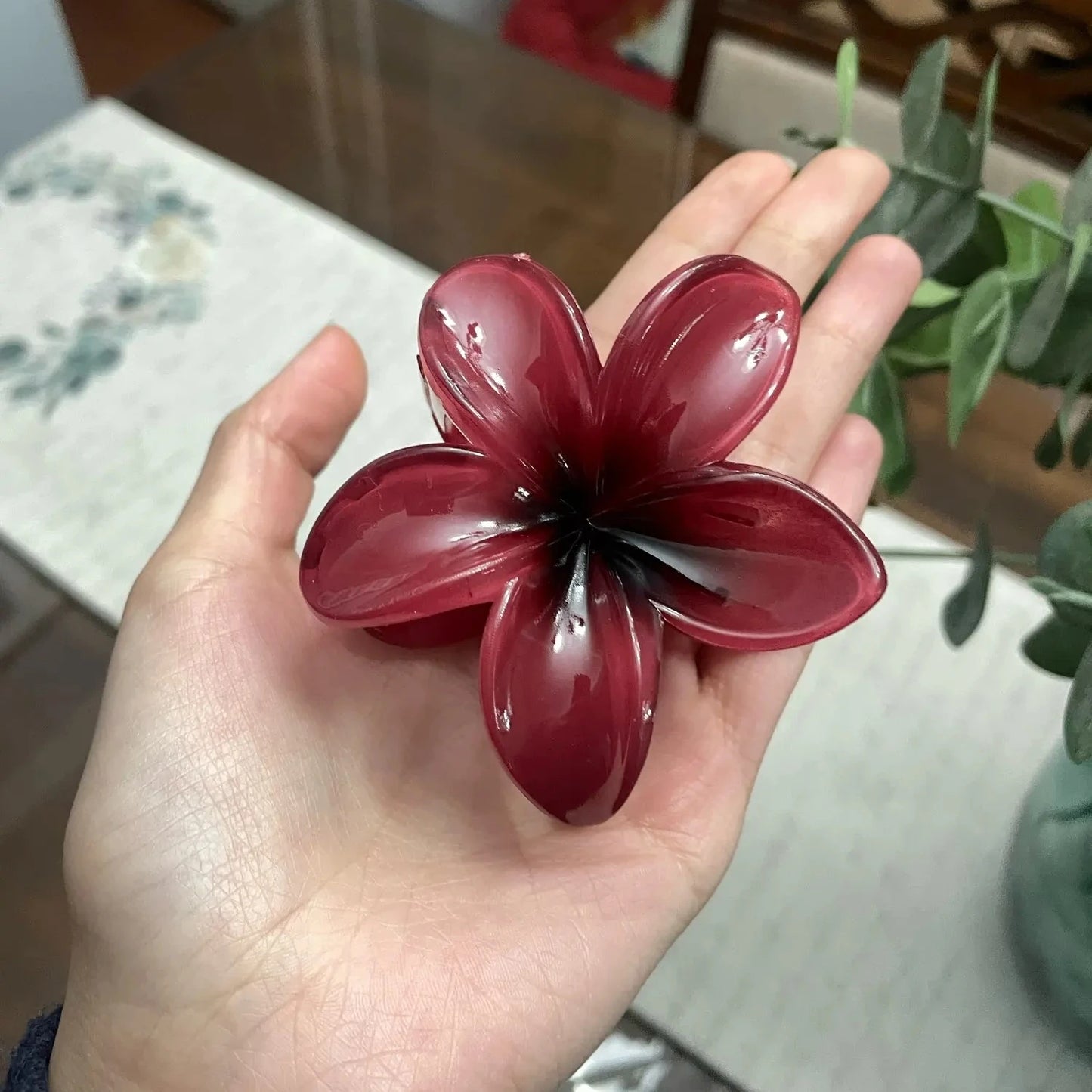 Gradient  Flower Hair Claws