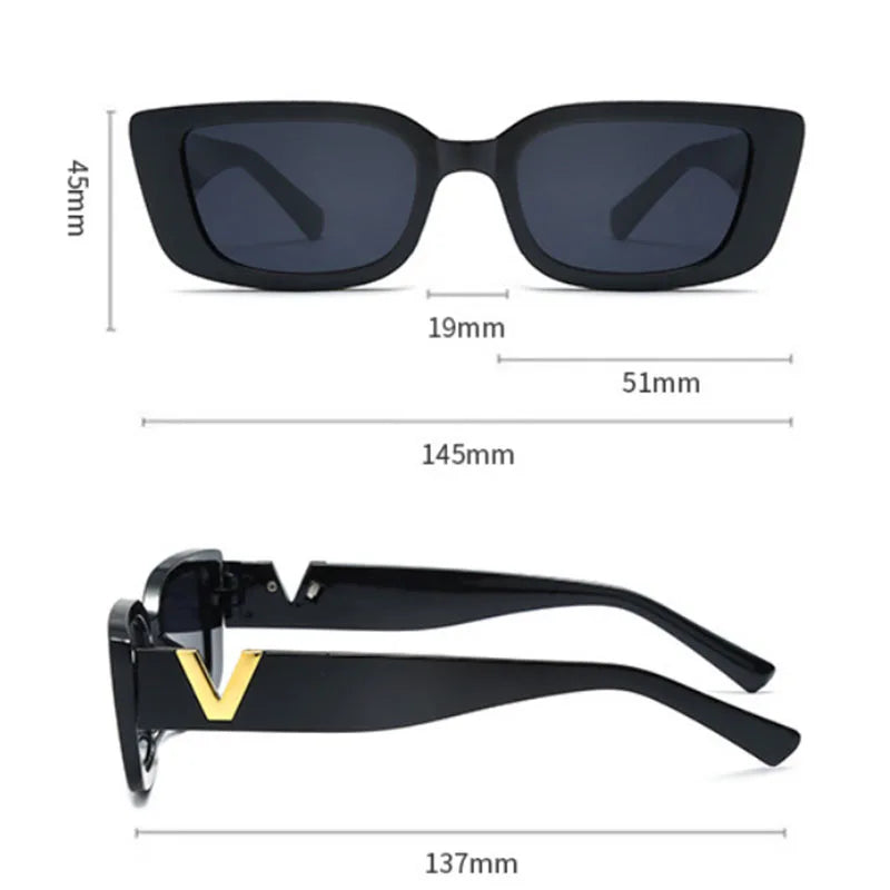 New Small Frame V-Shaped Fashion Sunglasses