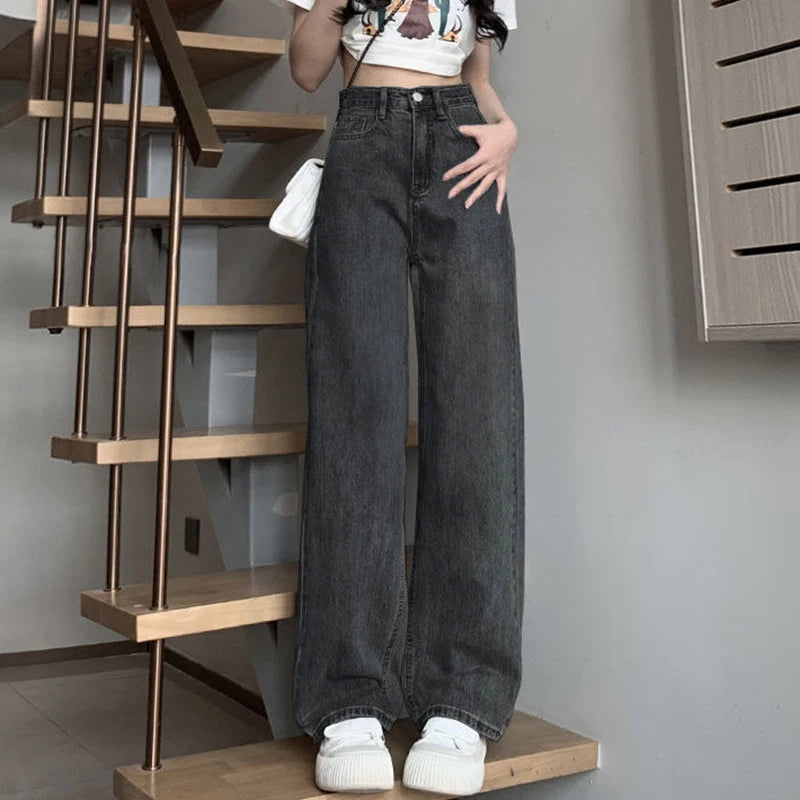 Woman Vintage Wide Leg Jeans