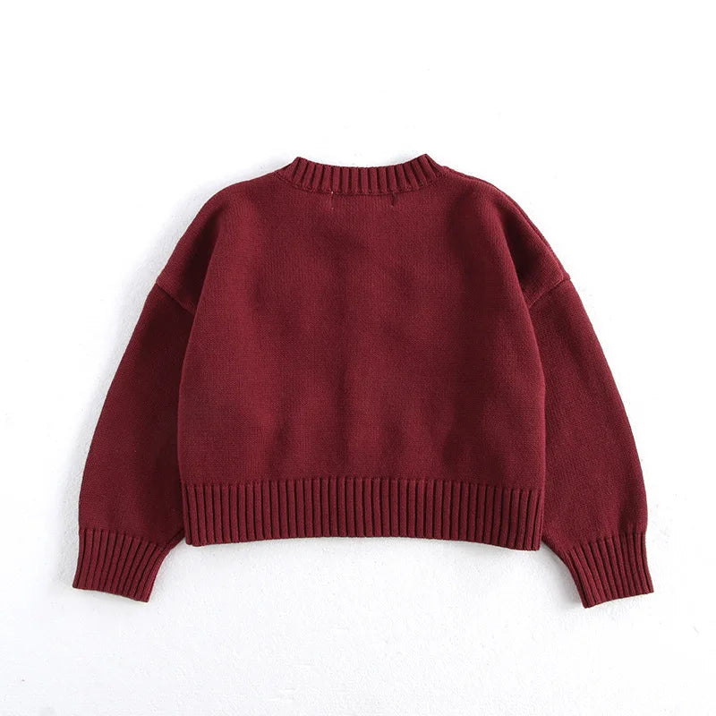 MILANCEL 2024 Autumn Children's Sweater 2-7Y