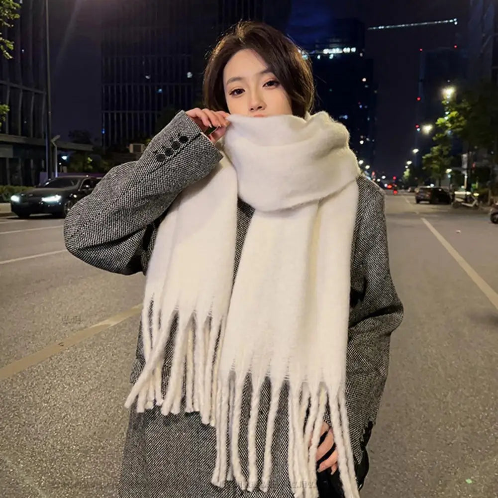 Women Winter Solid Color Scarf