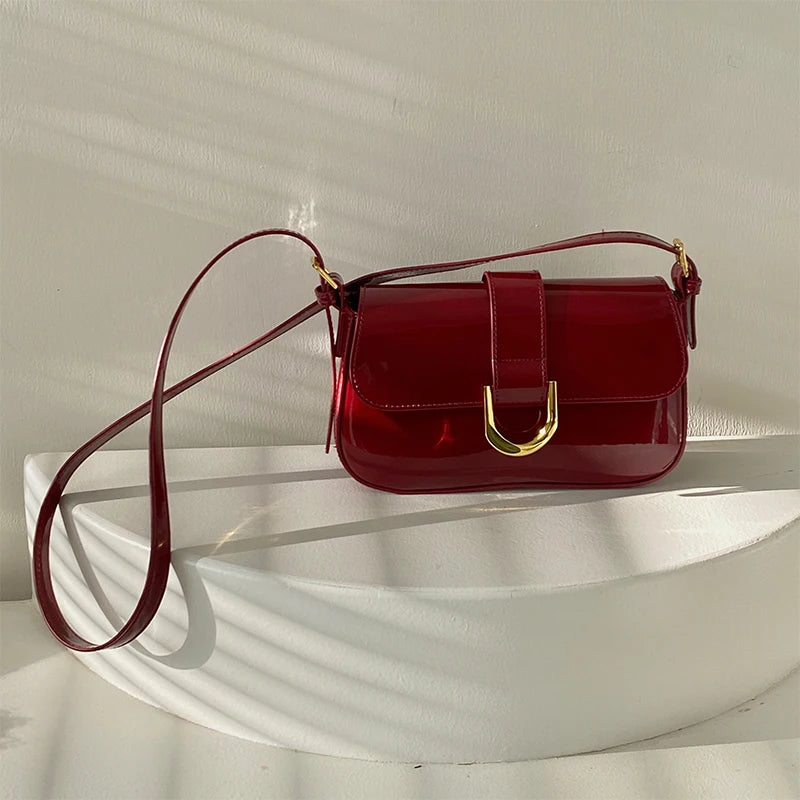 Glossy Shoulder Vintage bag